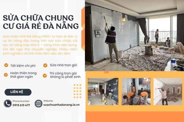 Sửa Chữa Chung Cư Giá Rẻ Đà Nẵng – Chất Lượng, Tiết Kiệm, Uy Tín