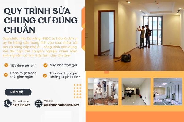 Quy Trình Sửa Chung Cư Đúng Chuẩn – Hướng Dẫn Chi Tiết Từ HNDC Đà Nẵng