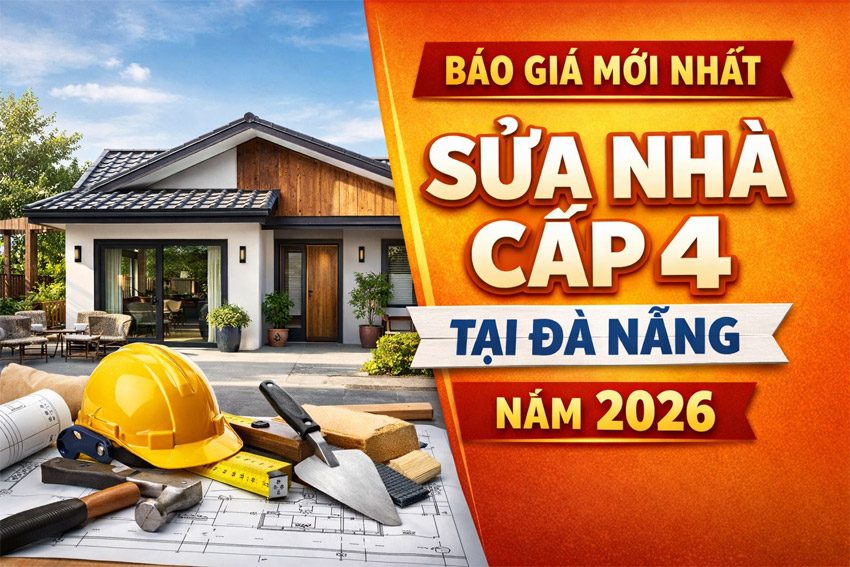 Báo Giá Sửa Nhà Cấp 4 Tại Đà Nẵng 2026 – Chi Tiết, Không Phát Sinh