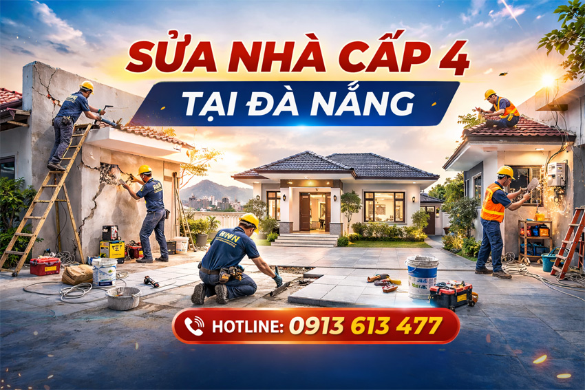 Sửa Nhà Cấp 4 Tại Đà Nẵng Uy Tín | 20 Năm Kinh Nghiệm – Báo Giá Rõ Ràng
