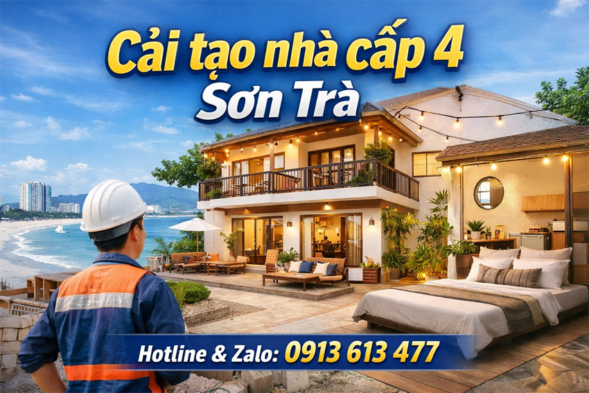 Cải Tạo Nhà Cấp 4 Sơn Trà Đà Nẵng – Nâng Cấp Kinh Doanh Homestay Hiệu Quả